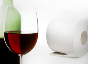 Вино и туалетная бумага