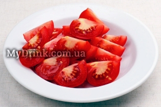 Салат с помидорами и мятой 4